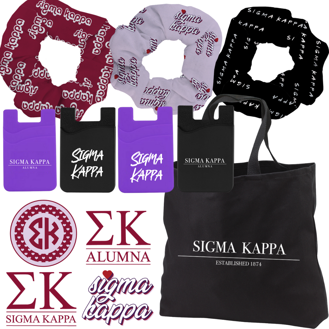 Sigma Kappa Cell Phone Pocket - Dark Purple