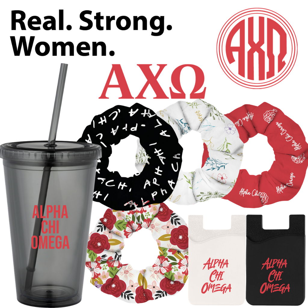 Alpha Chi Omega Scrunchie Pack Greek Street Collective